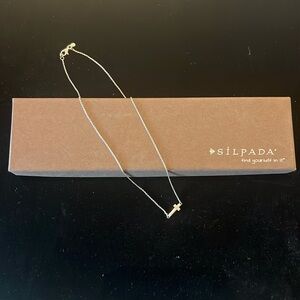 Silpada .925 Sterling Silver Horizontal Pendant 16” Necklace
